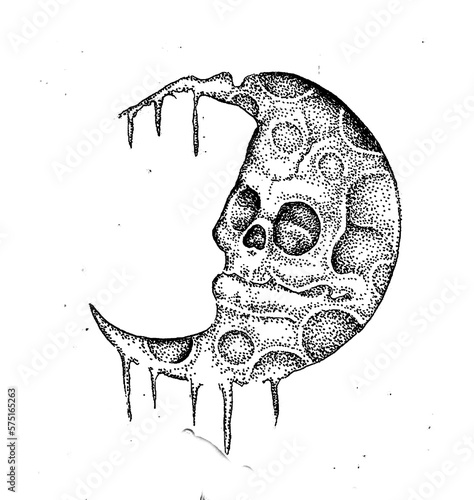 skull moon and bones (ID: 575165263)