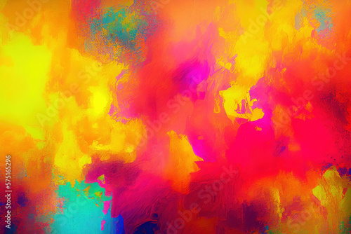 abstract watercolor background in vibrant style created with Generative AI technology