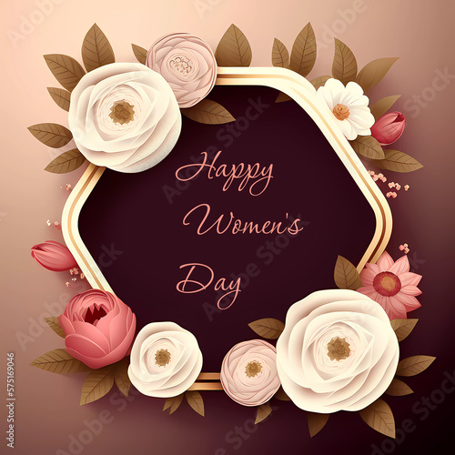 Happy Women's DayAI generated. AI generated photo