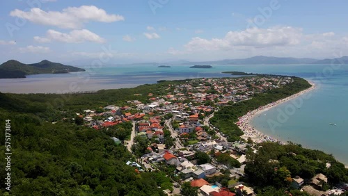 Breathtaking Aerial View of Daniela Beach in Florianopolis photo