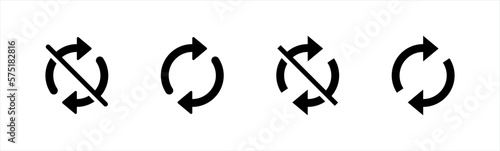 Vászonkép rotating arrow icon