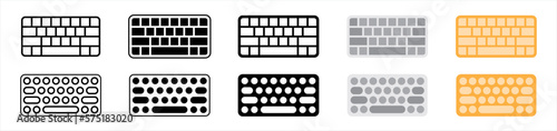 keyboard icon. keypad symbol signs, vector illustration