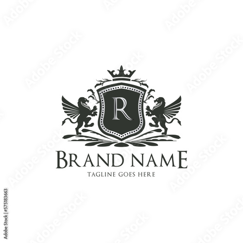 Royal Grifin Heraldic Logos
