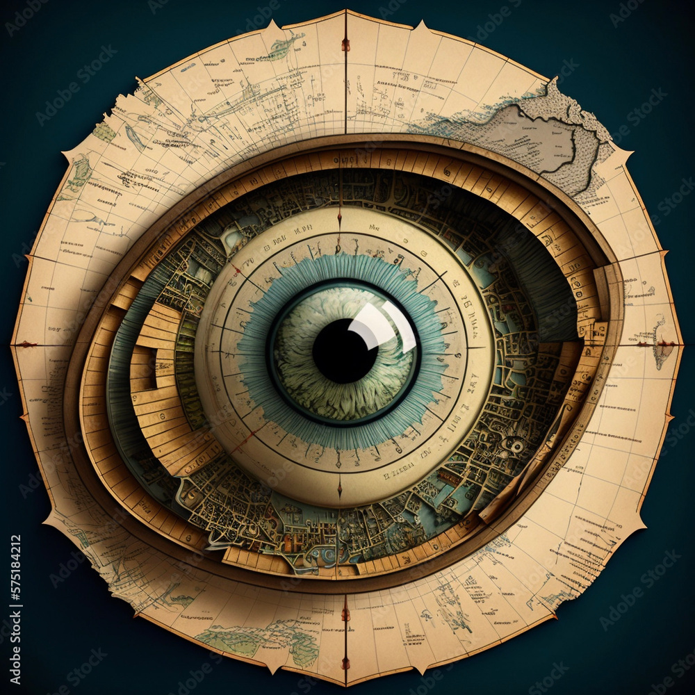 Cadastral Map of an Eye Subdivision Atlas Dimensional Generative AI ...