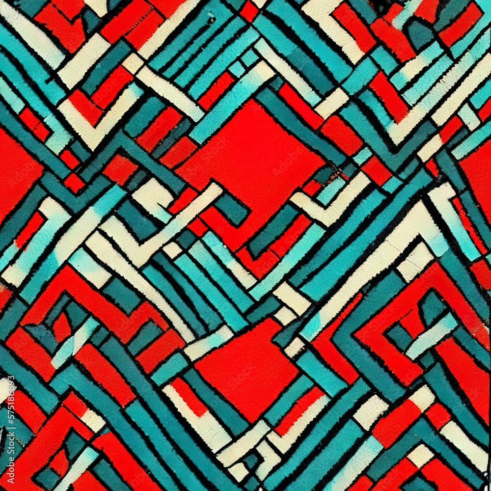 Pattern abstract lines geometric Generative AI Pattern abstract lines geometric Generative AI