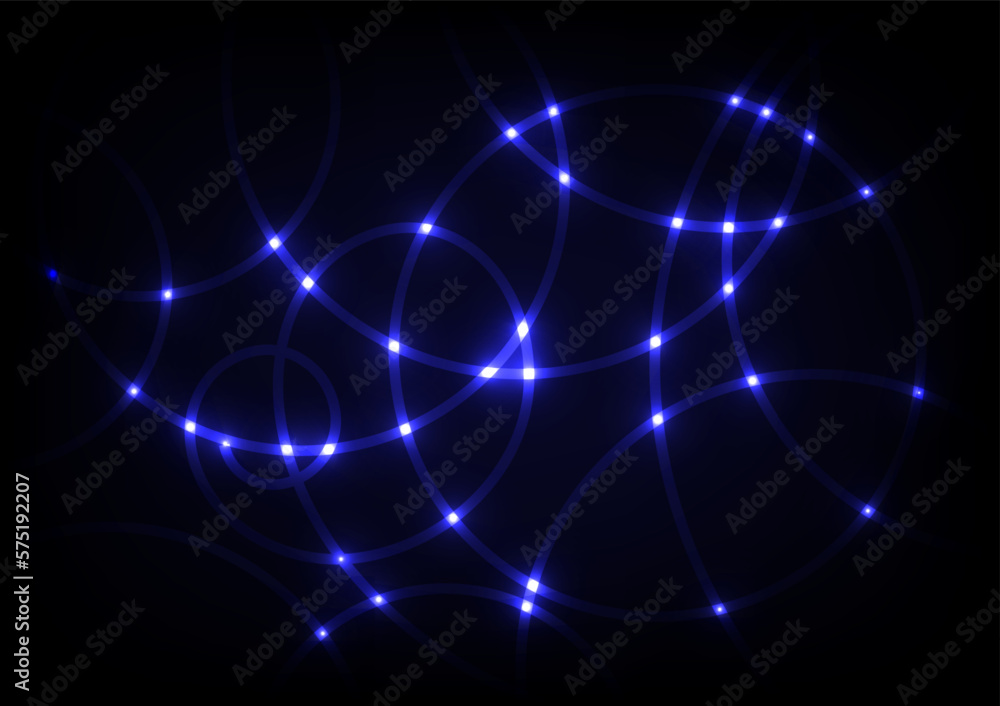 Abstract blue light line spiral digital technology background