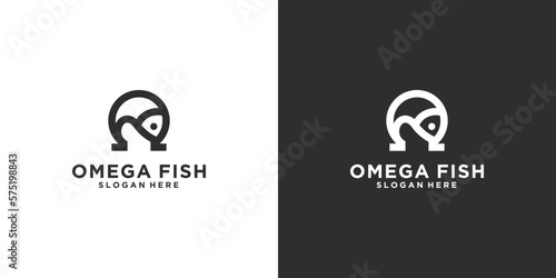 fish omega design template fish oil omega content in fish logo