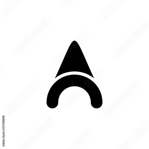 LETTER A VECTOR ILLUSTRATION photo