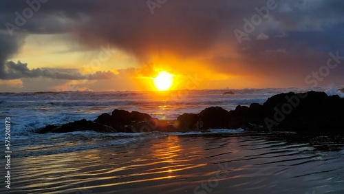 Pacific Ocean Beach in Oregon