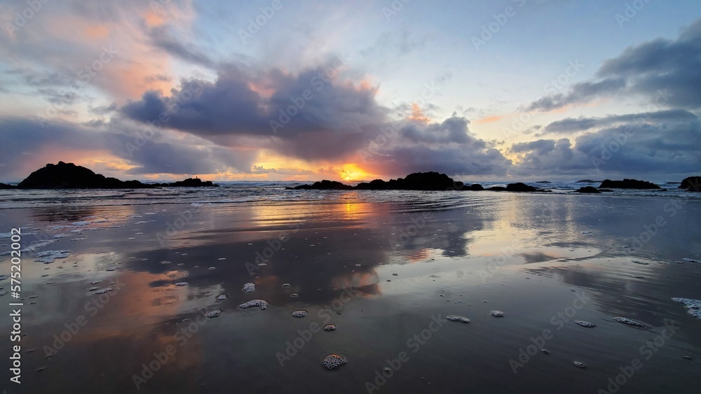 Obraz premium Pacific Ocean Beach in Oregon