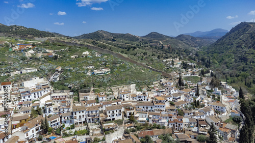 Walls of Granada Spain and Sacromonte Gypsy Quarter.  © camaralucida1