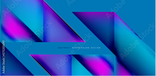 Dynamic triangle design with fluid gradient colors abstract background