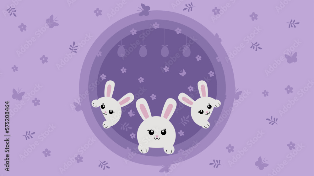 easter bunny and eggs easter bunny and eggs