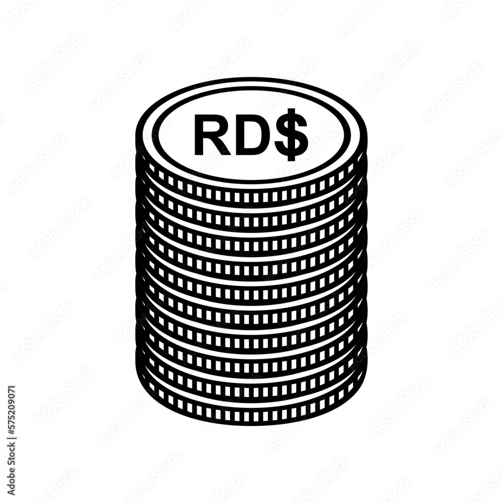 Dominican Republic Currency Symbol, Dominican Peso Icon, DOP Sign. Vector Illustration Dominican Republic Currency Symbol, Dominican Peso Icon, DOP Sign. Vector Illustration