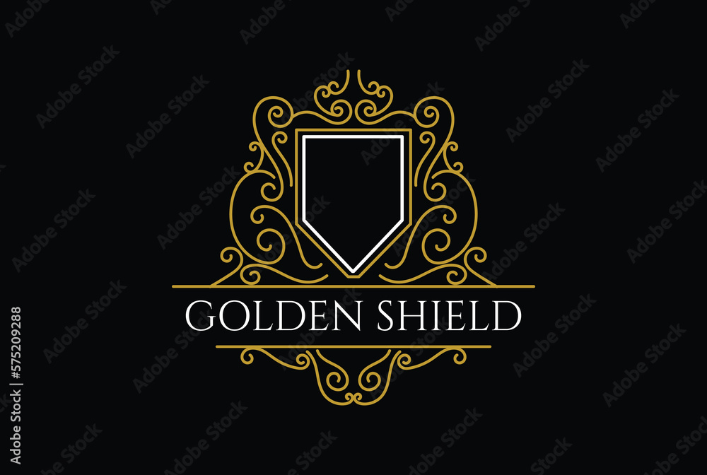 Victorian Shield Border Frame Royal Badge Emblem Stamp Label Logo Design Vector Victorian Shield Border Frame Royal Badge Emblem Stamp Label Logo Design Vector