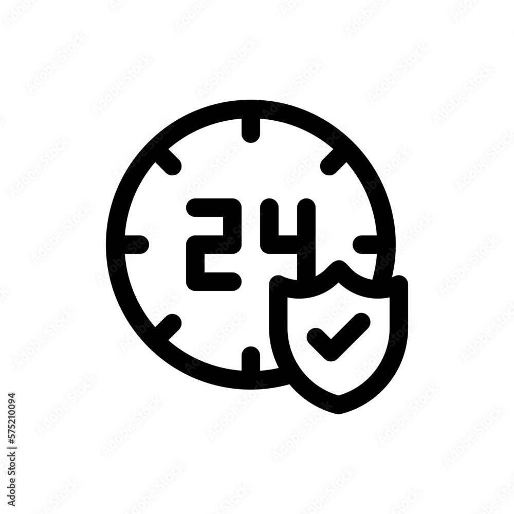 24h line icon 24h line icon