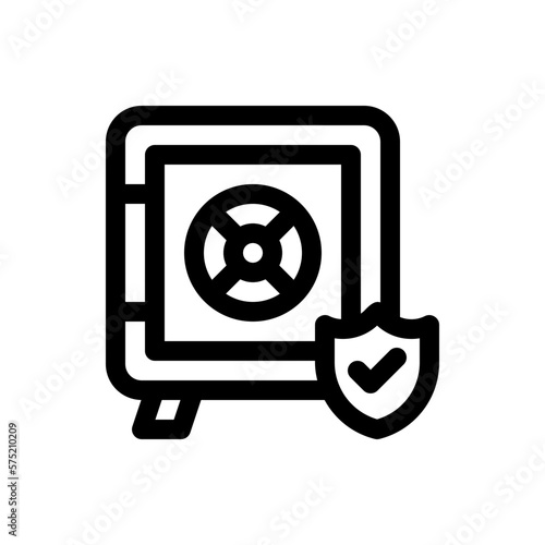 safebox line icon