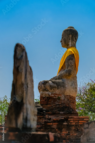 Wat Worachettharam  Ayutthaya Province. Beautiful ancient sites in Thailand.