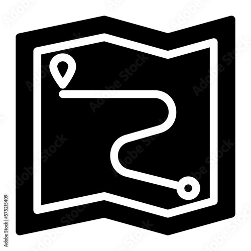 map pin glyph icon