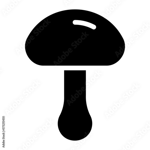 mushroom glyph icon