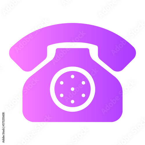 telephone gradient icon