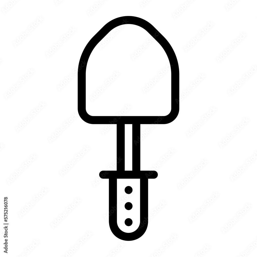 shovel line icon shovel line icon