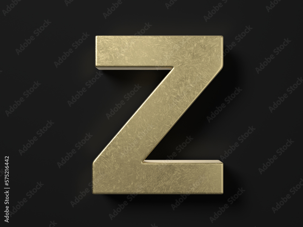 Gold letter Z Gold letter Z