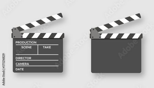 Clapperboard vector image