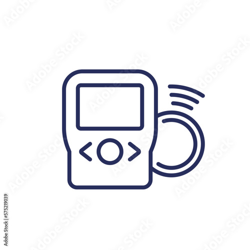continuous glucose monitoring line icon