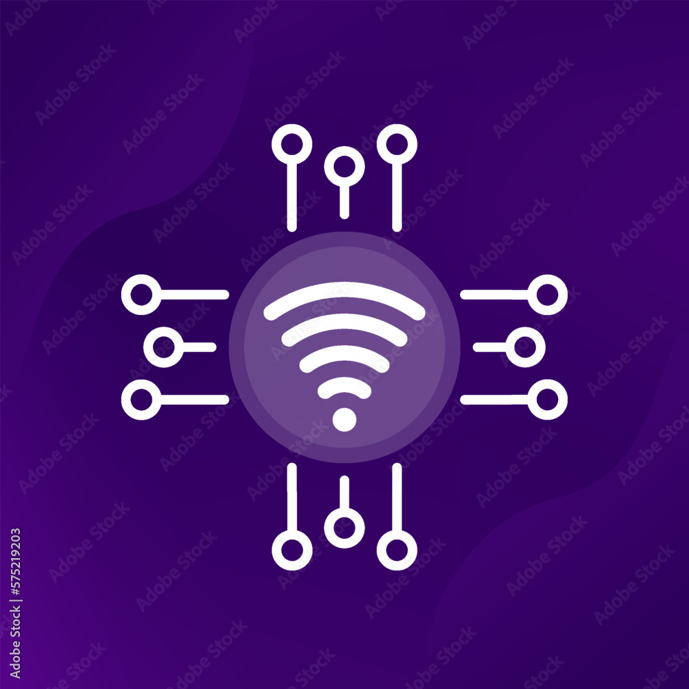 Wi-fi connection icon, fast wi-fi network vector Wi-fi connection icon, fast wi-fi network vector