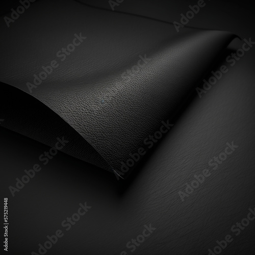  flat black leather background