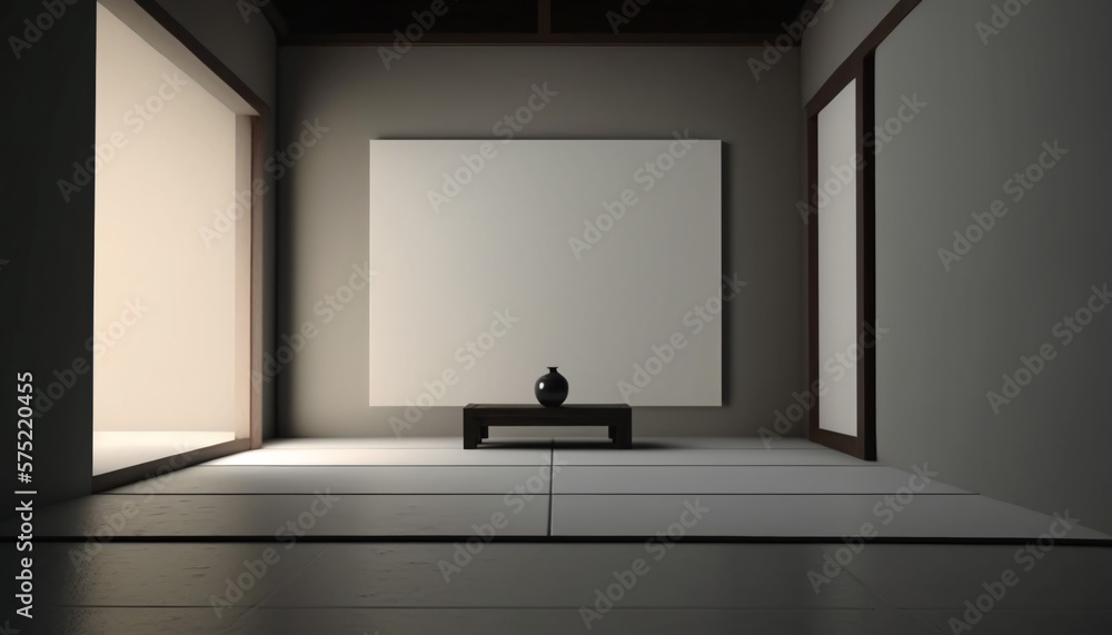 cozy room interior design with empty wall space cozy room interior design with empty wall space