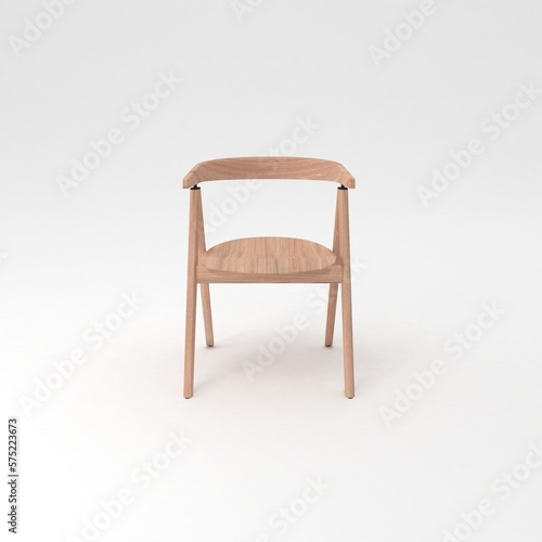 Wallpaper Mural Armchair front view, modern designer furniture, Chair isolated on white background  Torontodigital.ca