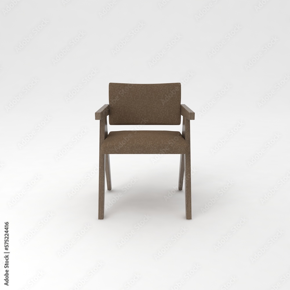 Armchair front view, modern designer furniture, Chair isolated on white background Armchair front view, modern designer furniture, Chair isolated on white background