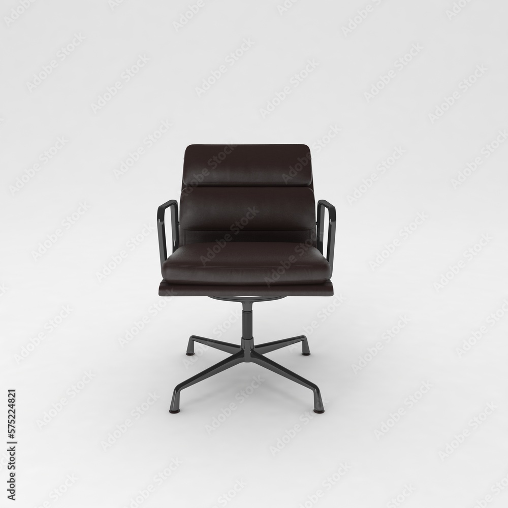 Office Chair front view, modern designer furniture, Chair isolated on white background Office Chair front view, modern designer furniture, Chair isolated on white background