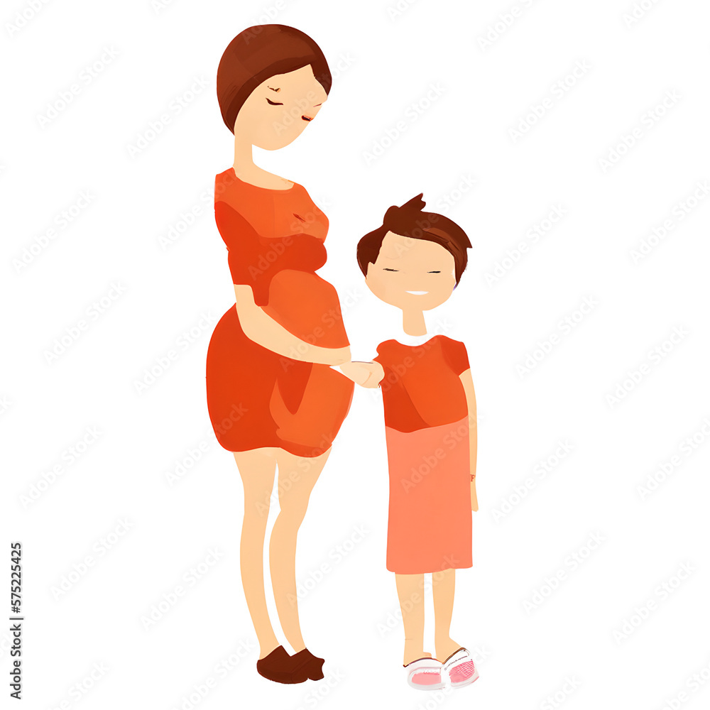 mother day watercolor element art ai generative mother day watercolor element art ai generative