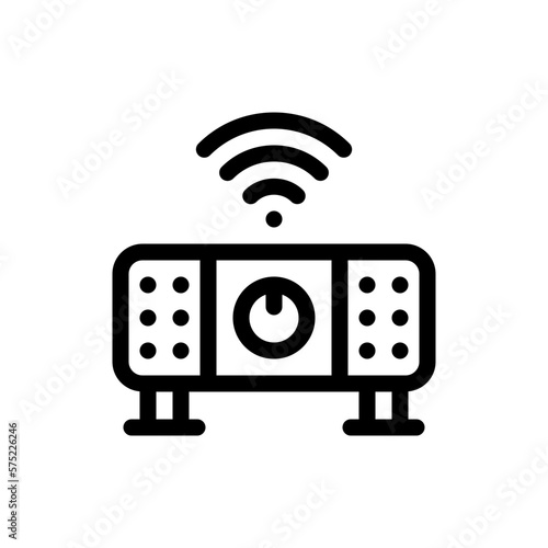 smart tv line icon