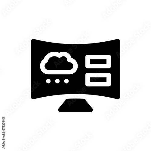 weather forecast glyph icon photo