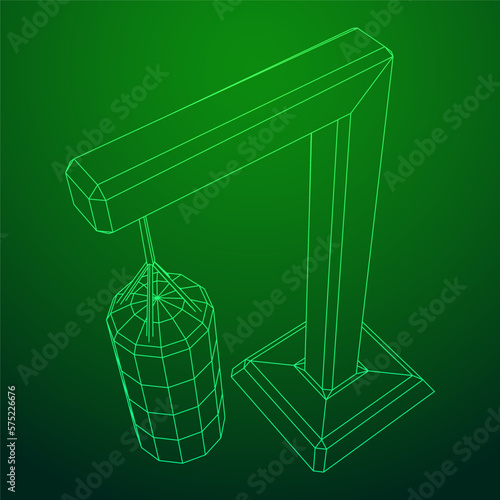 Punching bag for training boxing power punch