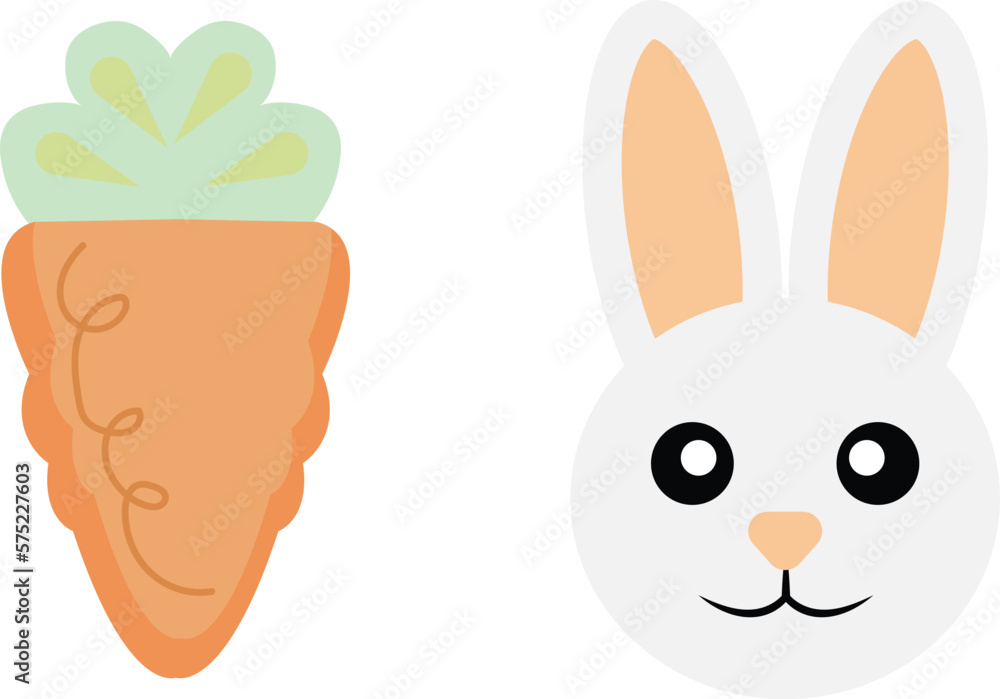 Obraz premium Easter clipart or vector image for decoration.