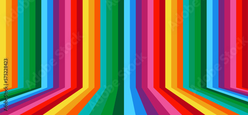 Abstract background with rainbow line