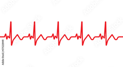 Electrocardiography heartbeat line monitor. Ecg