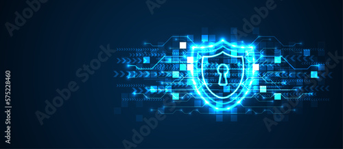 Cyber security concept. Personal data security. Cyber data or information privacy idea. Technology background
