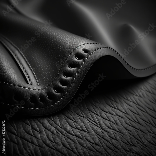 flat black leather background, clean, hyper realistic 