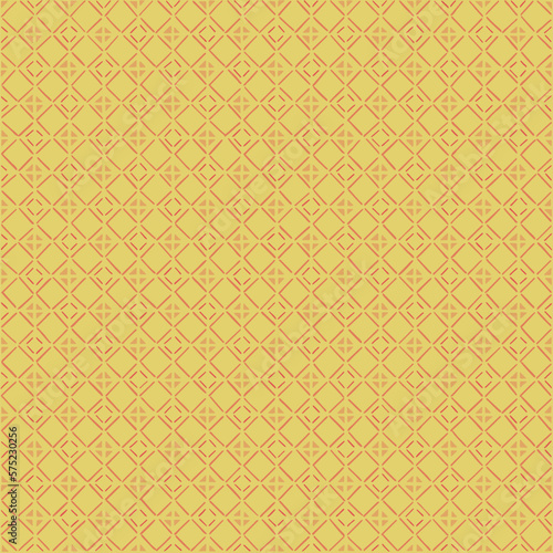 pink yellow repetitive background. hand drawn squares from triangles and stripes. vector seamless pattern. geometric fabric swatch. wrapping paper. continuous design template for textile, home decor