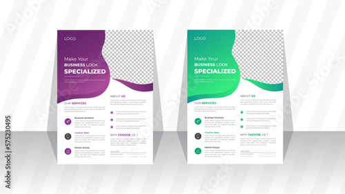 Vector Corporate creative colorful Business flyer template design, abstract business flyer, vector design, poster. Blue color design templates A4 size. Vector illustrations for medical, healthcare 