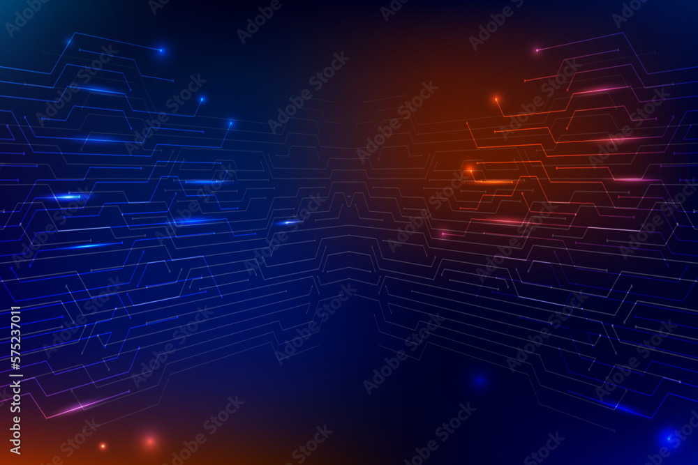 Obraz premium Design in the concept of electronic circuit boards