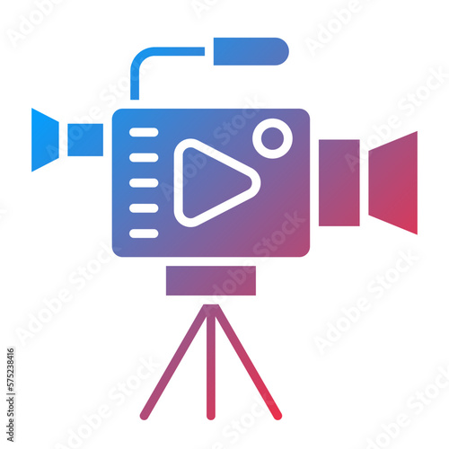 Vector Design Video Camera Icon Style