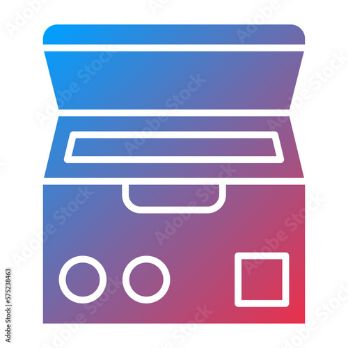 Vector Design Deep Freezer Icon Style