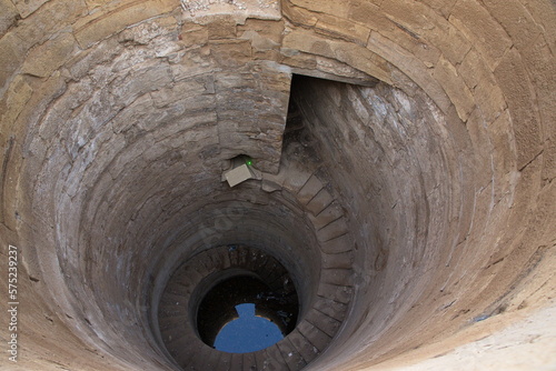 Nile meter in the temple of Kom Ombo in Egypt, Africa 